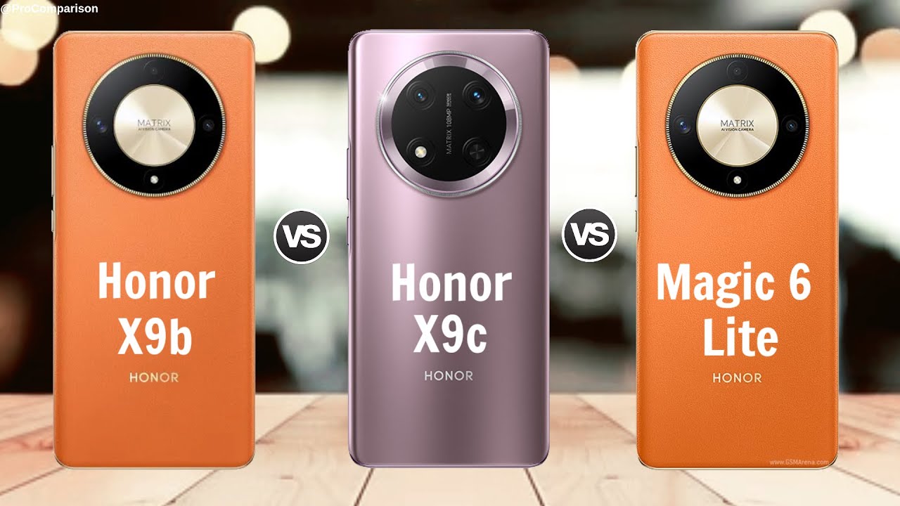 Honor X9b vs Honor X9c vs Honor Magic 6 Lite || Comparison
