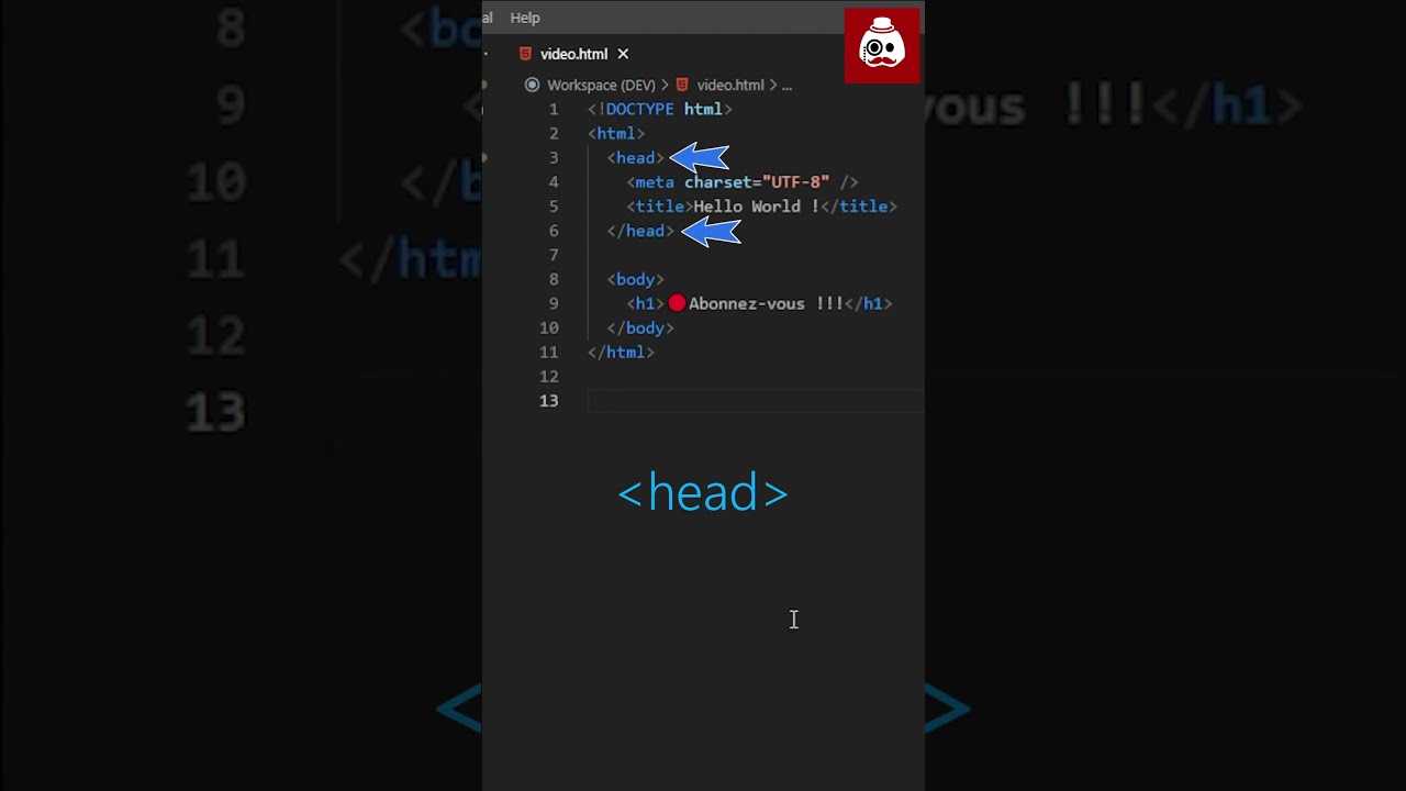 🧾 Je vous explique la structure d’un document HTML