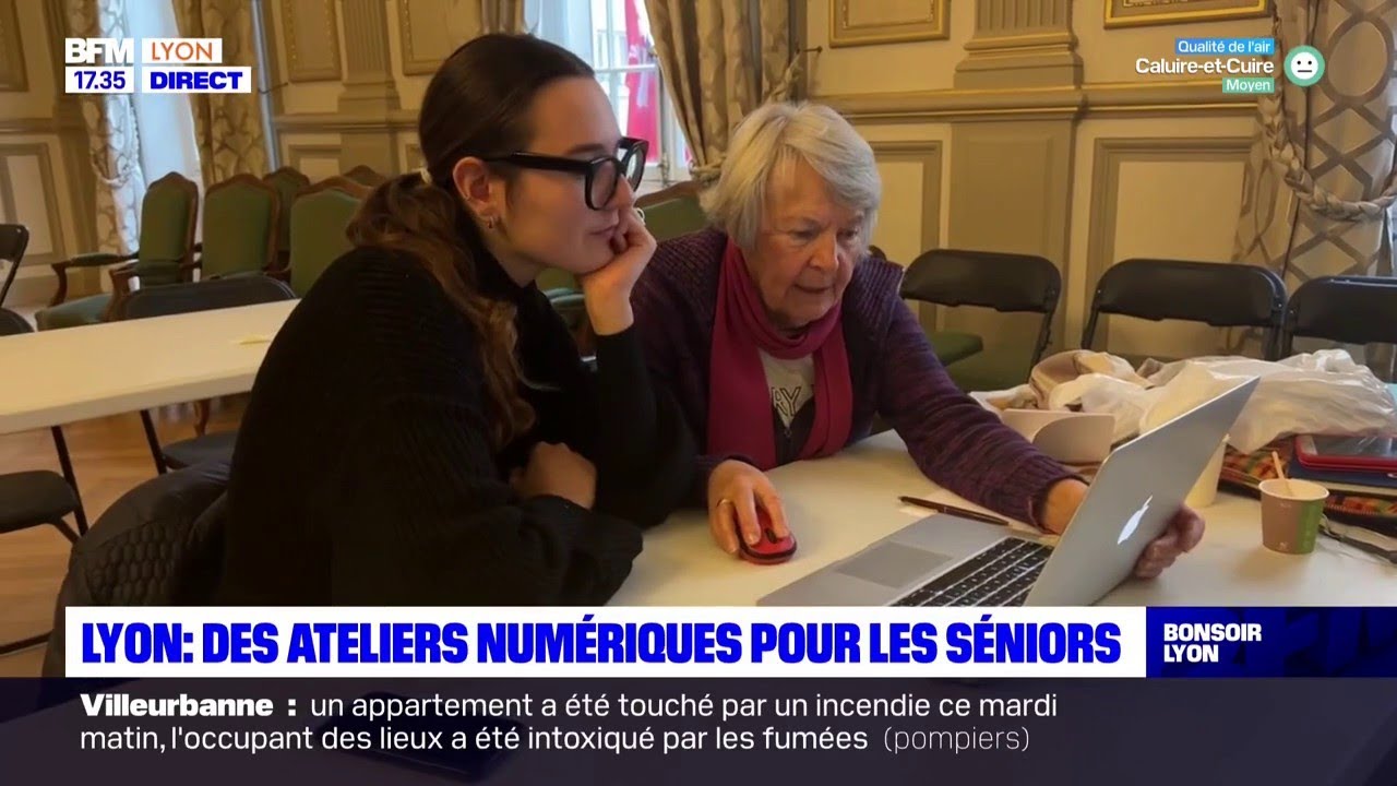 Lyon : des ateliers numériques pour les séniors