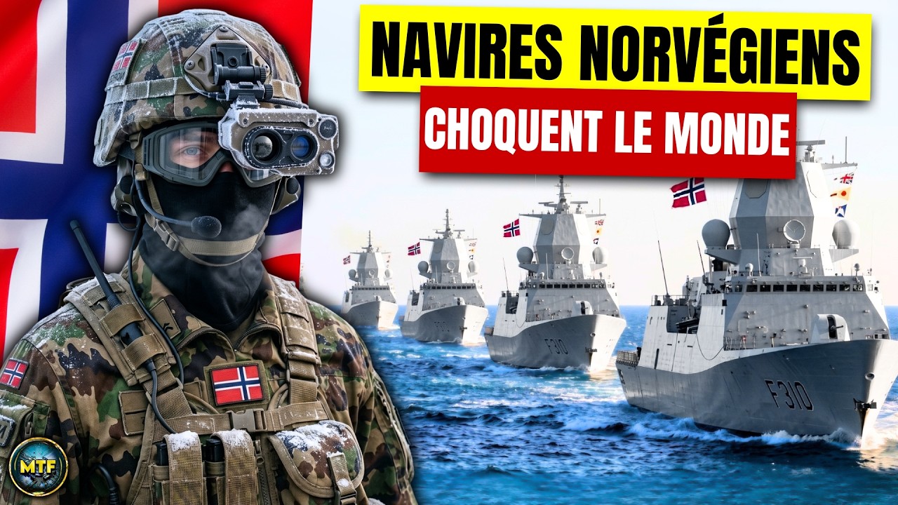 Norvège - Les 10 navires de guerre les plus avancés de la marine norvégienne !