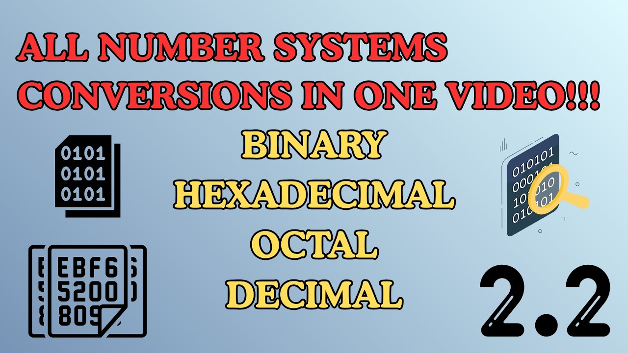 Number Systems Explained | Binary, Octal, Decimal, Hexadecimal | Conversion Tricks Made Easy