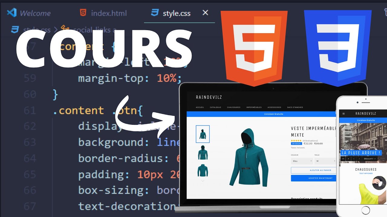 📚APPRENDRE HTML & CSS: COURS POUR DEBUTANTS👨‍💻