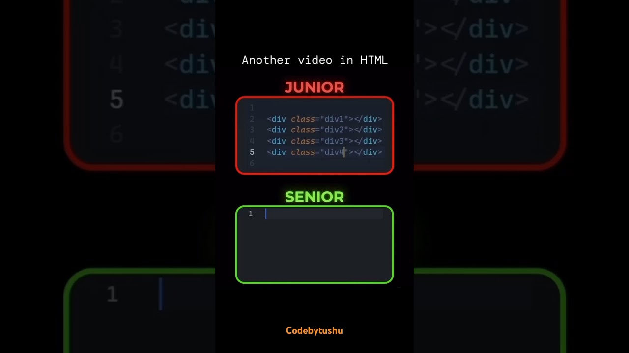 "HTML Basics to Advanced: Mastering Junior & Senior Level Skills!" #webdevelopment #css #html