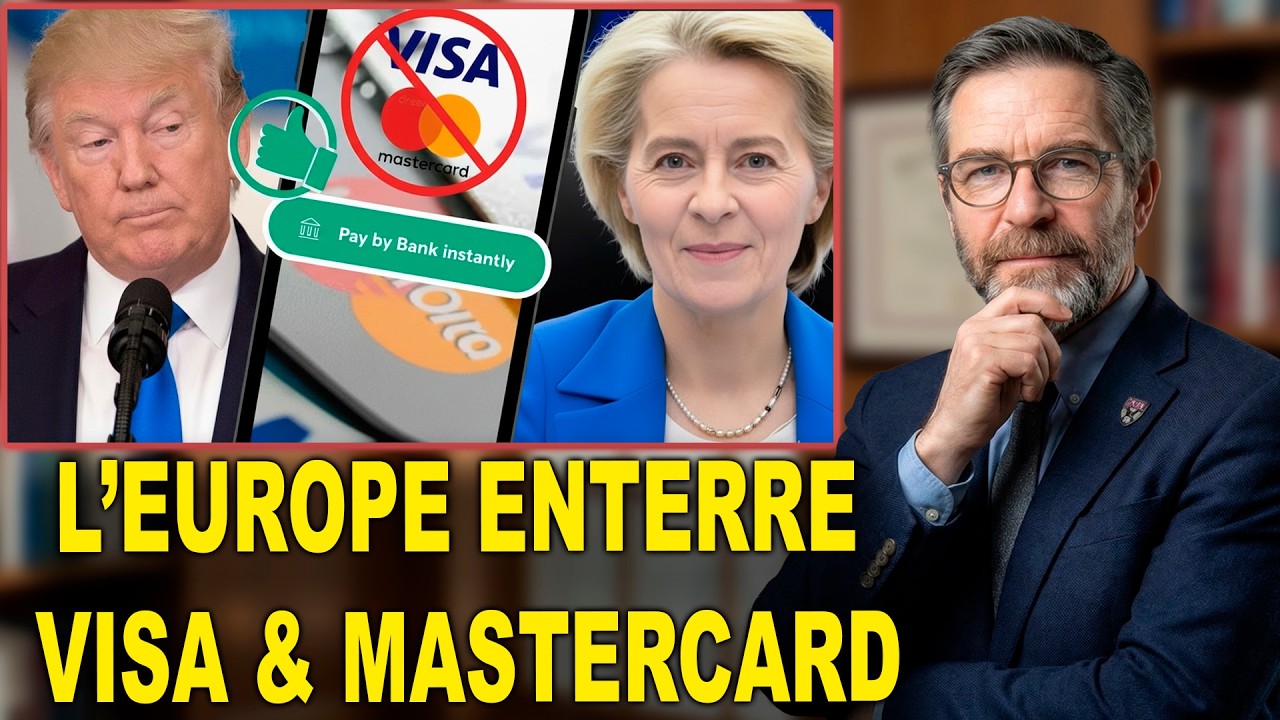 L'Europe riposte ! Un simple bouton fait s'effondrer Visa et Mastercard – 72% déjà volatilisés
