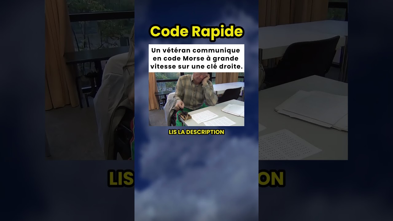 Un vétéran communique en code Morse à haute vitesse ⚡