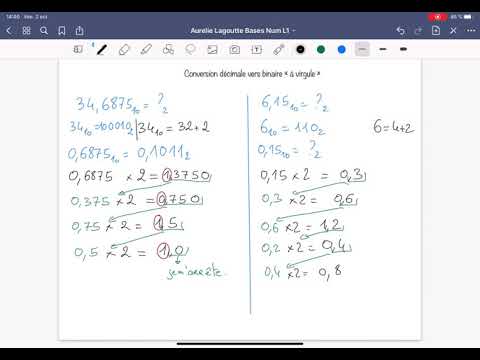 [Bases Num] Conversion décimal vers "binaire à virgule"