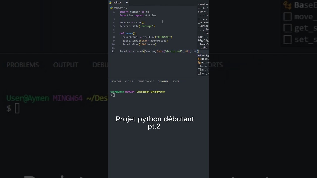 Créez votre propre horloge avec Python en 10 minutes ! 🕒 [Tutoriel Débutant]