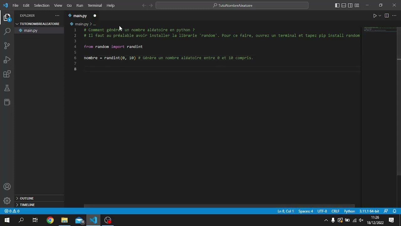 Comment générer un nombre aléatoire avec Python ?