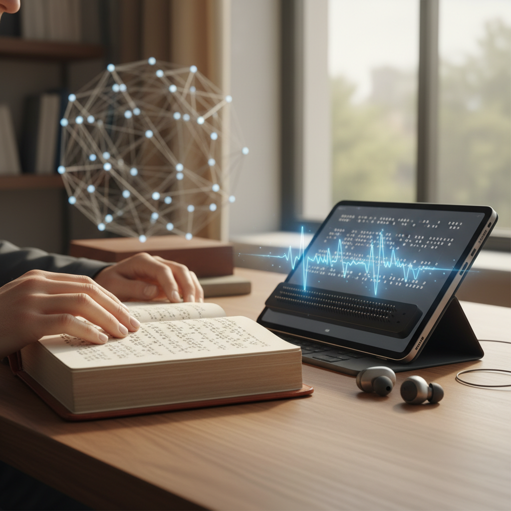 découvrez l'évolution du braille, un alphabet tactile essentiel, face aux avancées numériques et à l'intelligence artificielle, révolutionnant l'accessibilité pour les personnes malvoyantes.