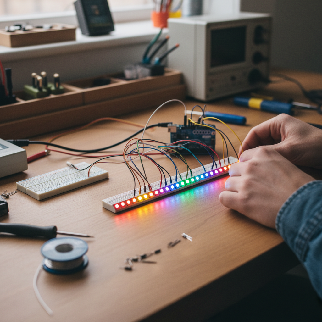 découvrez notre guide complet et détaillé pour créer un chenillard led avec arduino, étape par étape, même pour les débutants. apprenez à programmer et assembler votre circuit facilement.