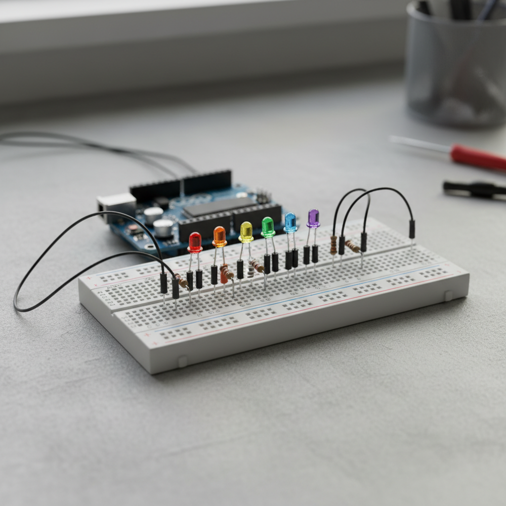 découvrez un guide complet étape par étape pour créer un chenillard led avec arduino. apprenez à programmer et assembler votre projet facilement, même si vous êtes débutant.