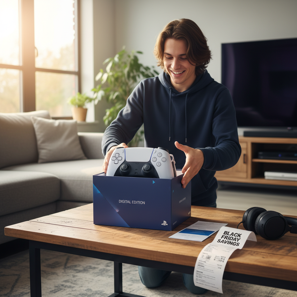 profitez de notre promotion exceptionnelle sur la ps5 édition numérique avec une remise de 30% valable jusqu'au 1er décembre 2025. ne manquez pas cette offre exclusive pour vivre une expérience gaming unique !