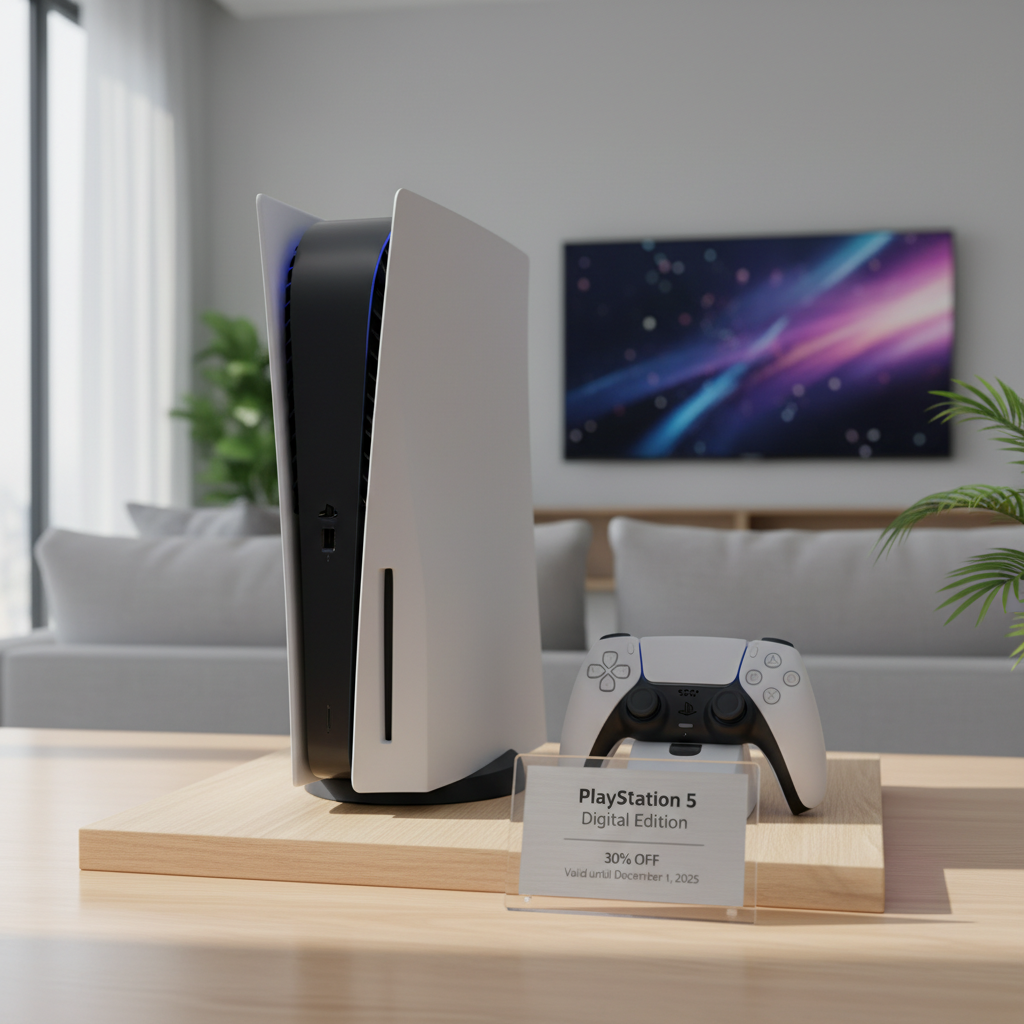 profitez de notre promotion exceptionnelle : la ps5 édition numérique à -30% jusqu'au 1er décembre 2025. ne manquez pas cette offre limitée pour gamer passionné !