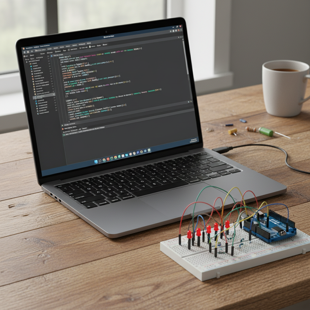 apprenez à réaliser un chenillard avec arduino grâce à ce guide étape par étape simple et complet, idéal pour débutants et passionnés d'électronique.