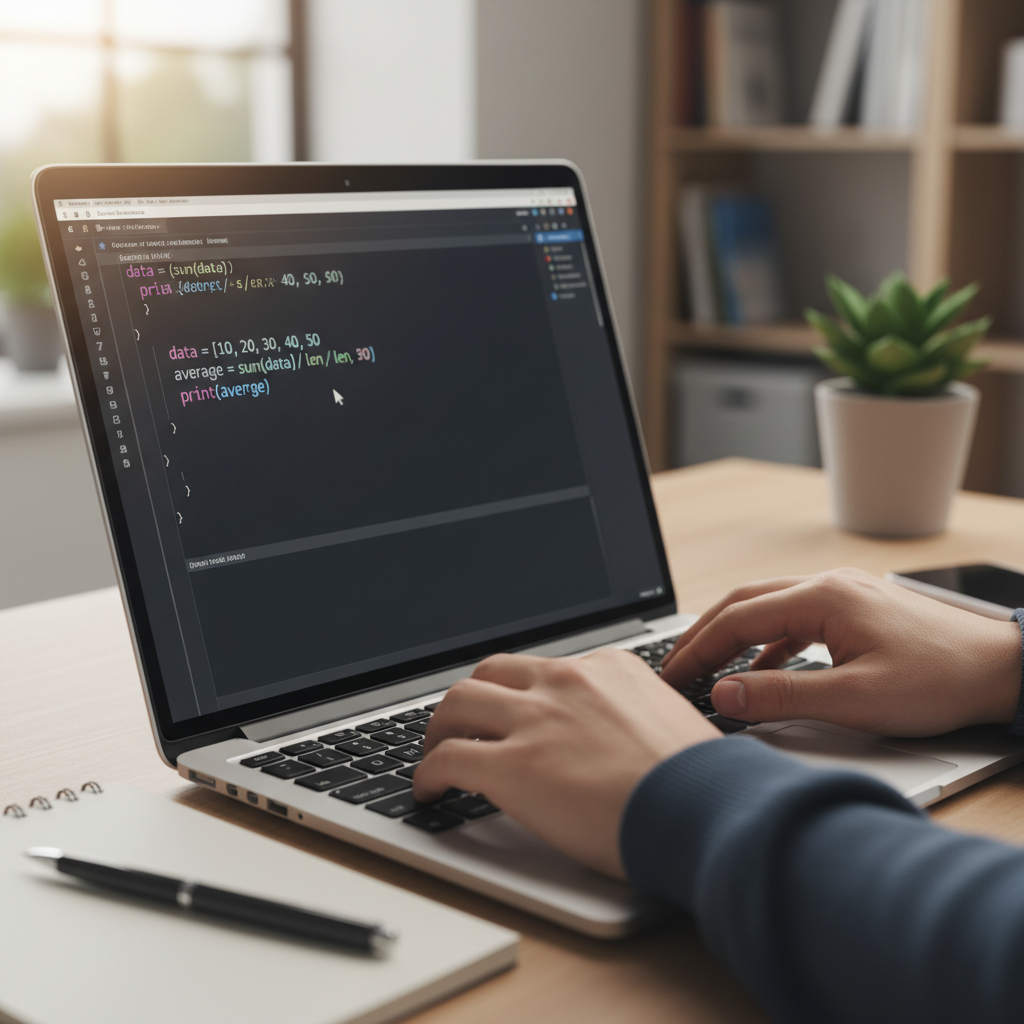 apprenez à calculer la moyenne en python avec notre guide complet incluant des exemples pratiques pour maîtriser cette opération essentielle en programmation.
