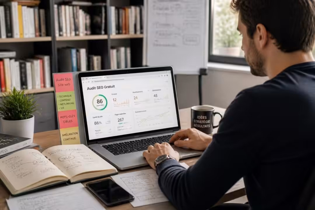 effectuez un audit seo gratuit de votre site pour améliorer votre visibilité en ligne et optimiser votre référencement sur les moteurs de recherche.