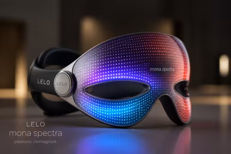découvrez mona spectra de lelo, le sextoy innovant qui combine plaisir et technologie avec son design caméléon et masque led pour des sensations uniques et discrètes.